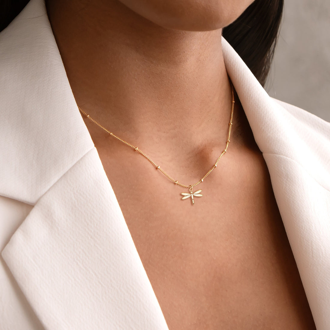 Dragonfly Beady Necklace