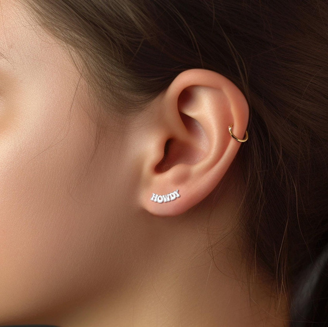 Howdy Western Stud Earrings