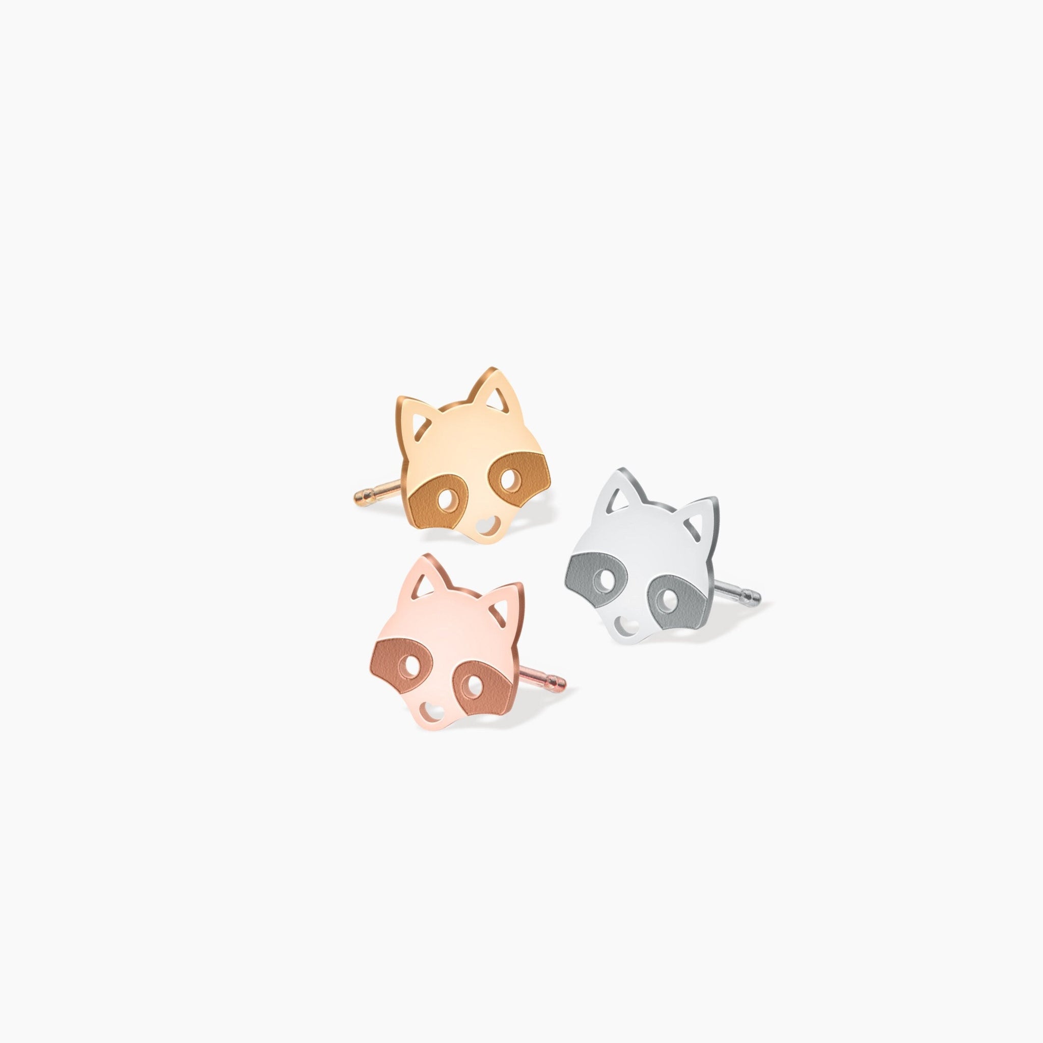Raccoon Earrings