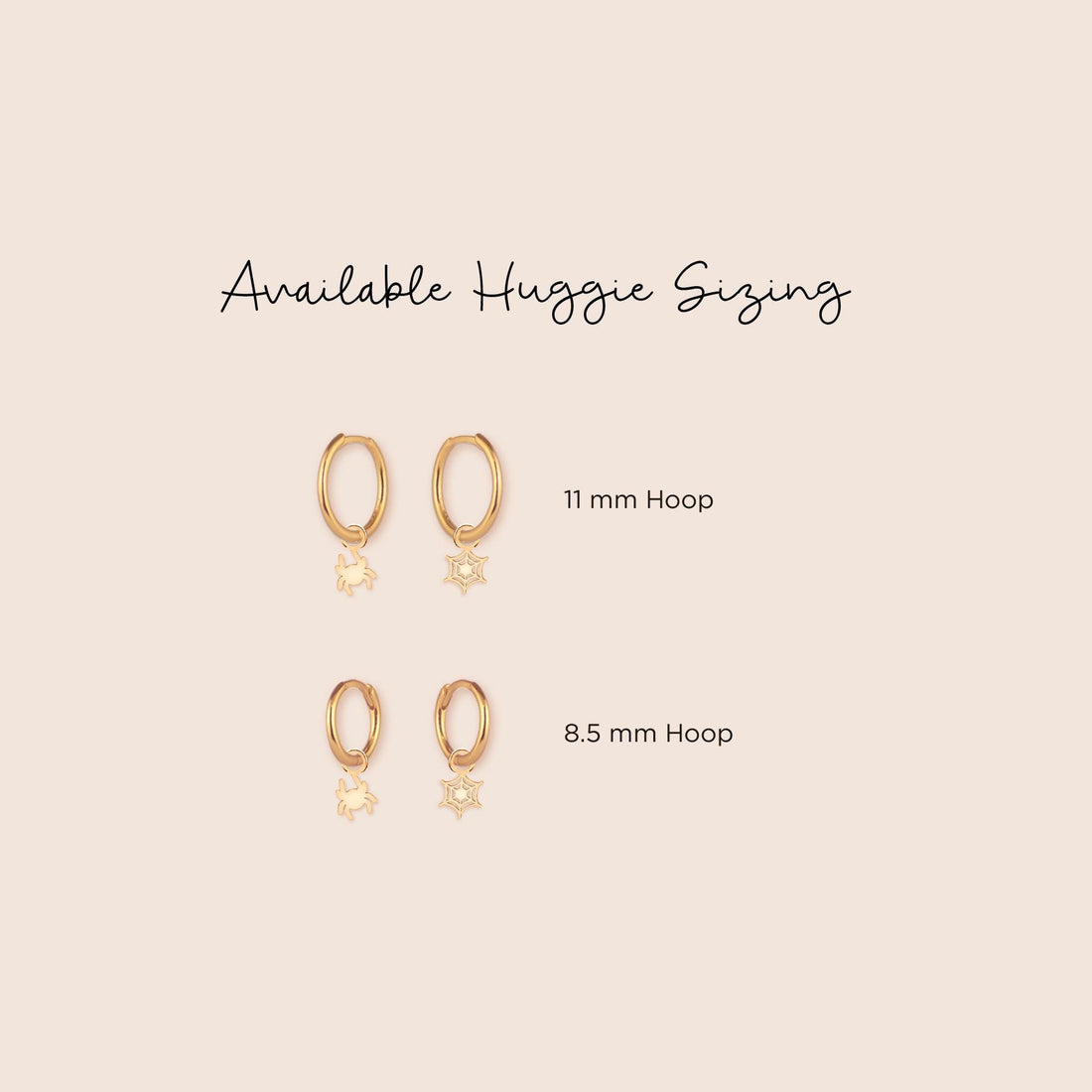 Spider And Web Huggie Earrings