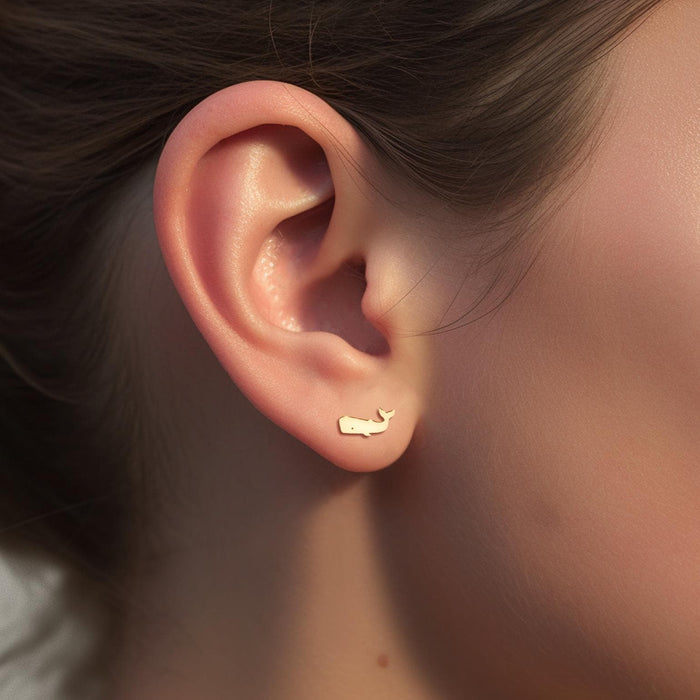 Whale Earrings