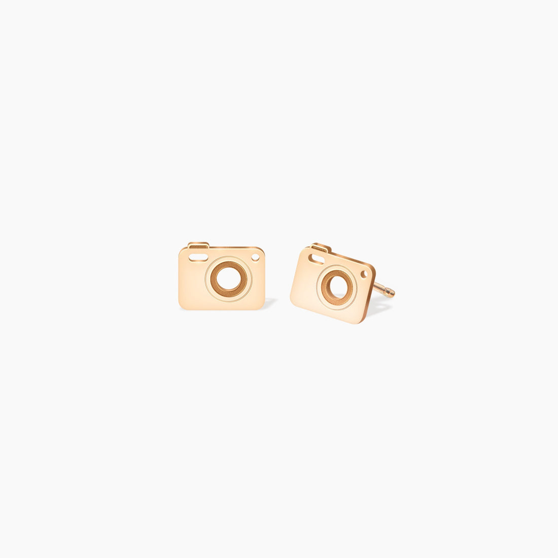 Camera Charm Stud Earrings