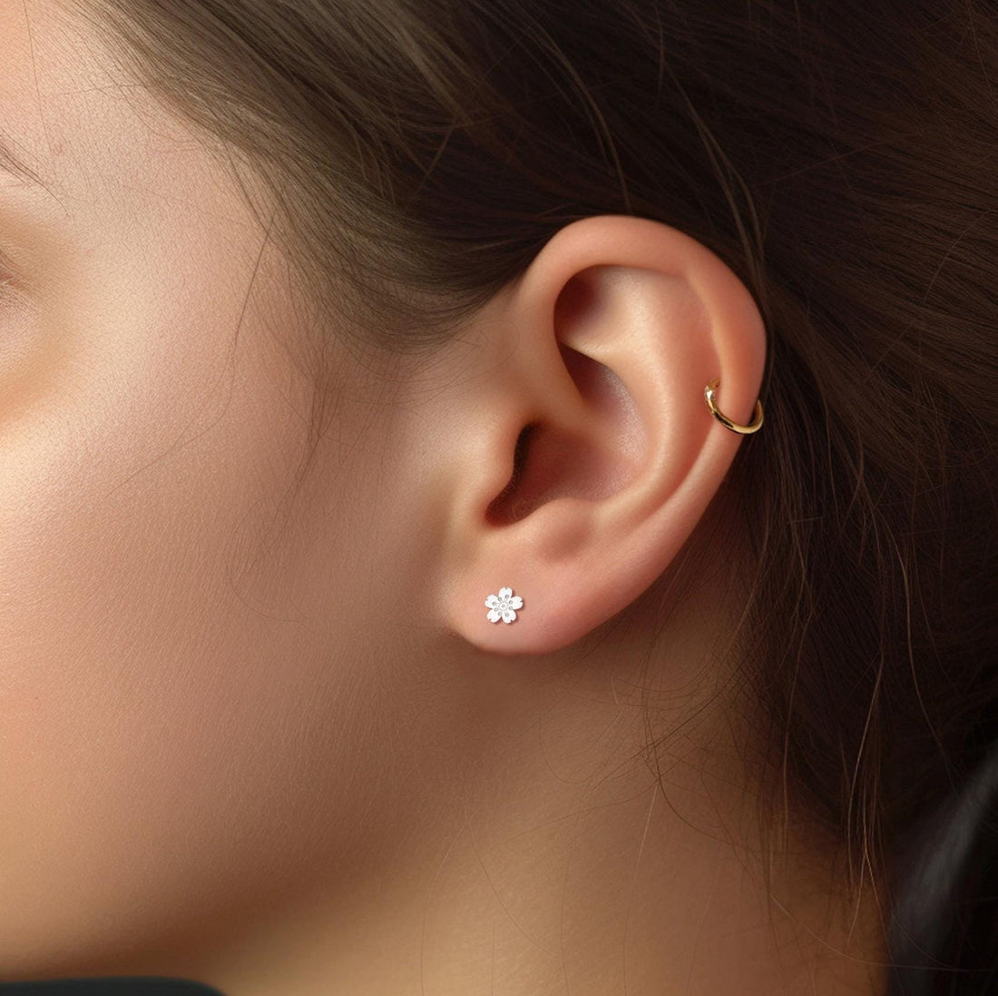 Cherry Blossom Stud Earrings