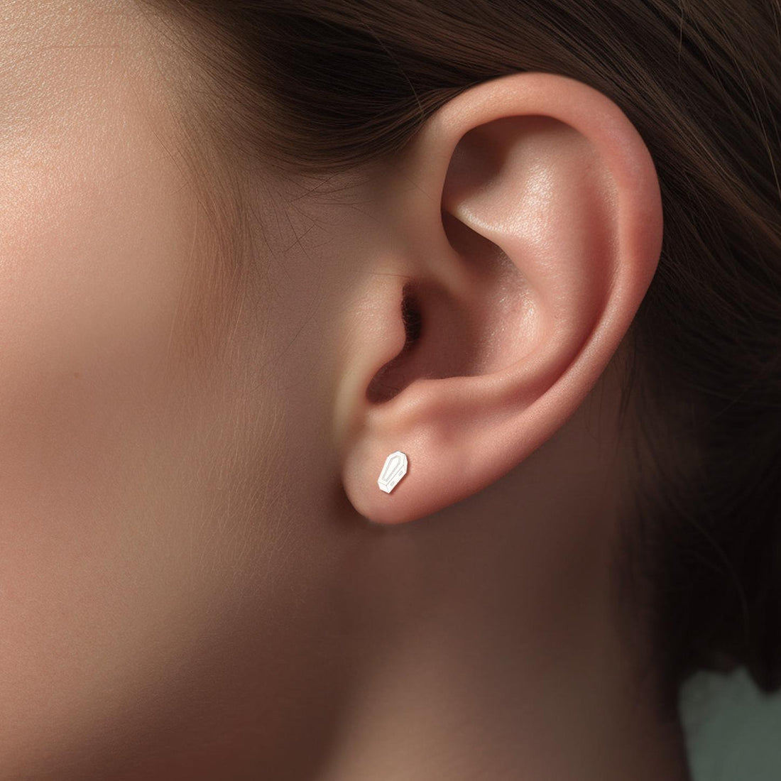 Coffin Stud Earrings
