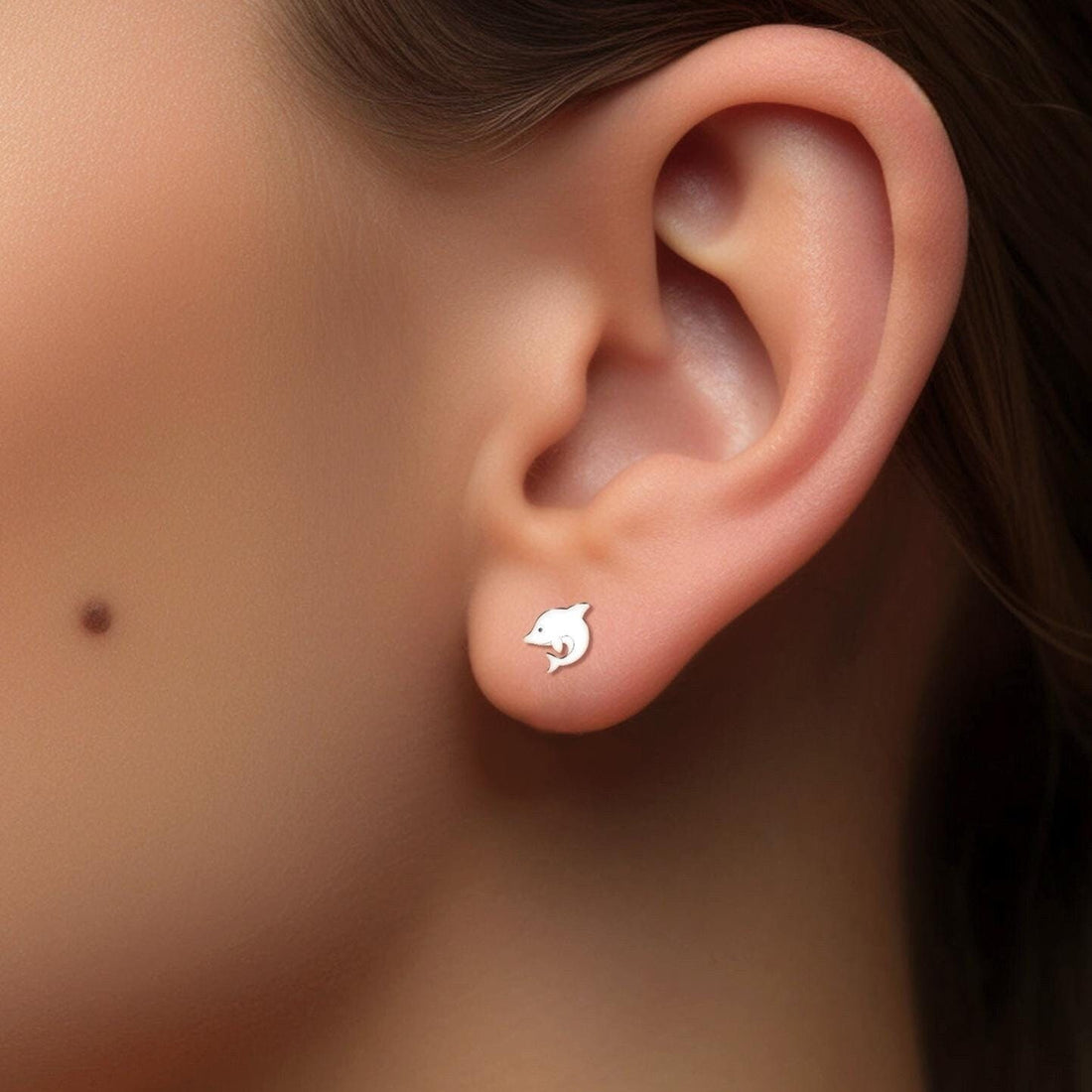 Dolphin Stud Earrings