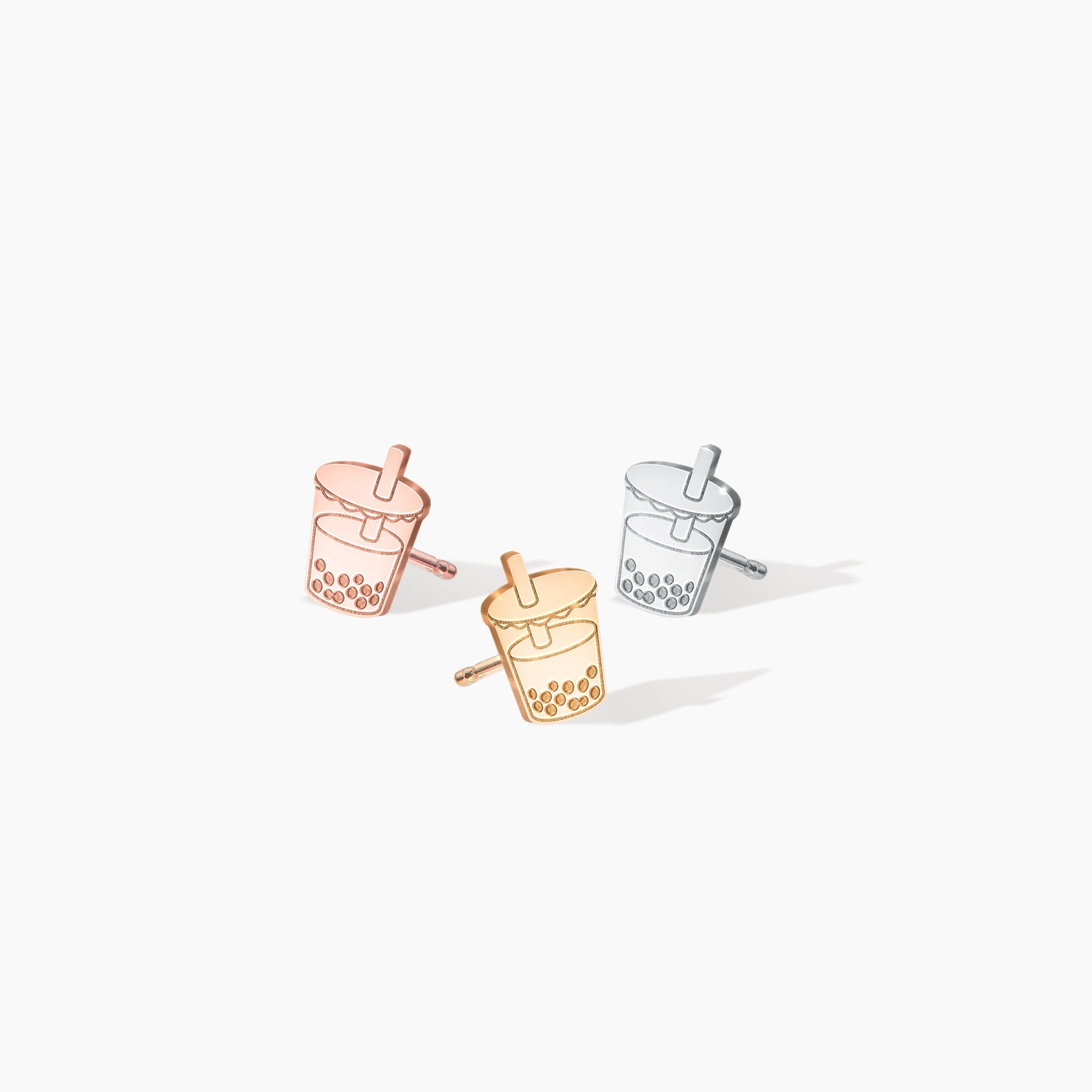Bubble Tea Stud Earrings