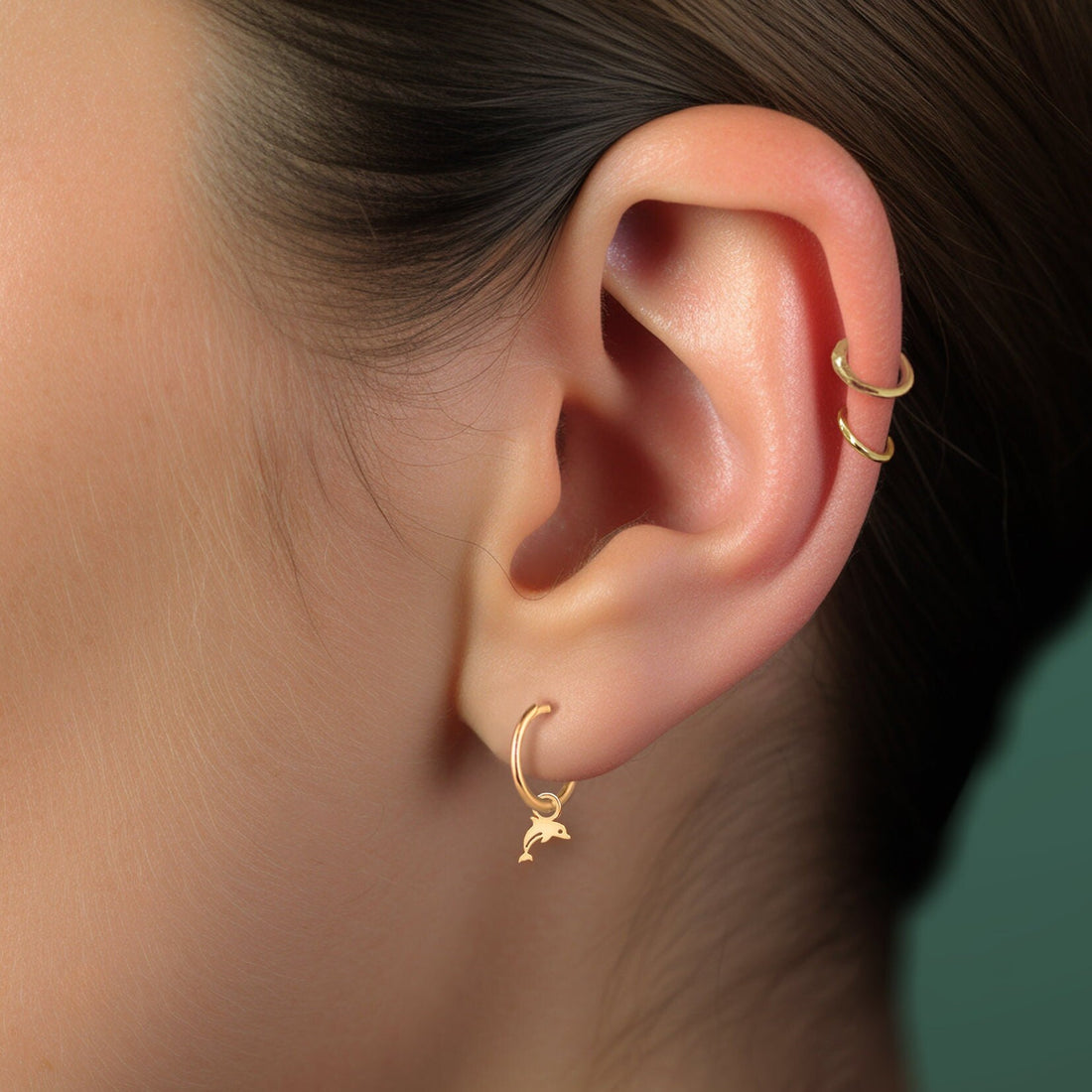 Elegant Dolphin Charm