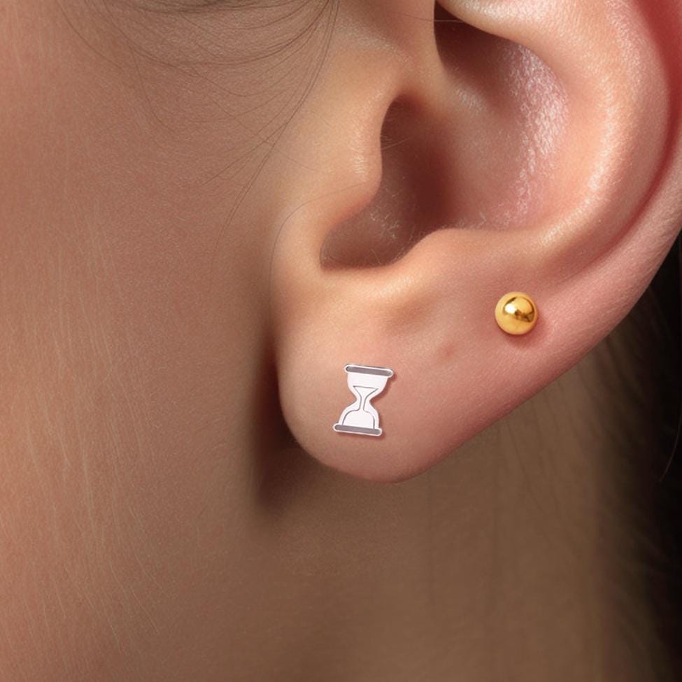 Hourglass Stud Earrings