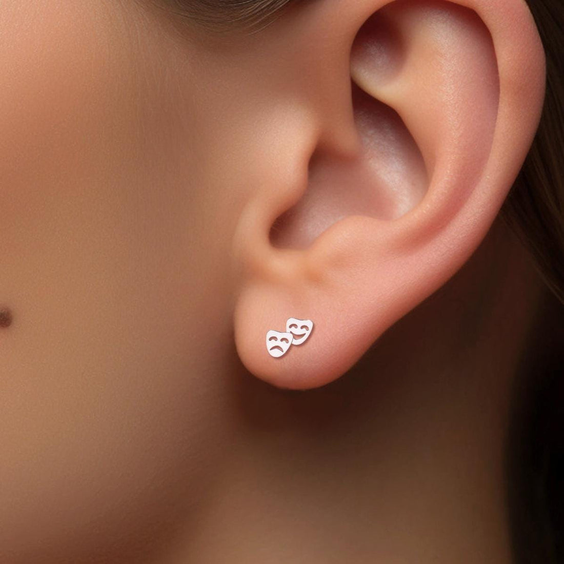 Retro Microphone Stud Earrings