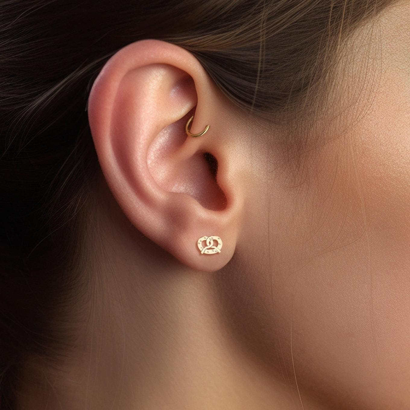 Pretzel Earrings