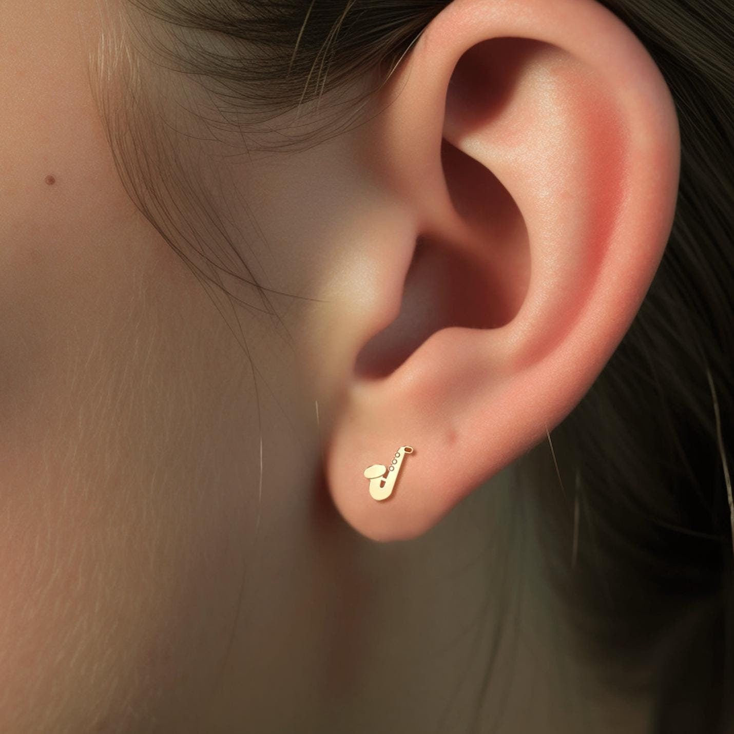 Saxophone Earrings in