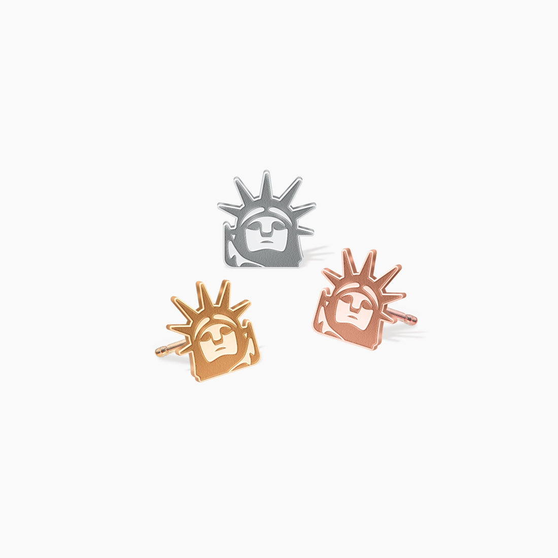 Statue of Liberty Charm Stud Earrings