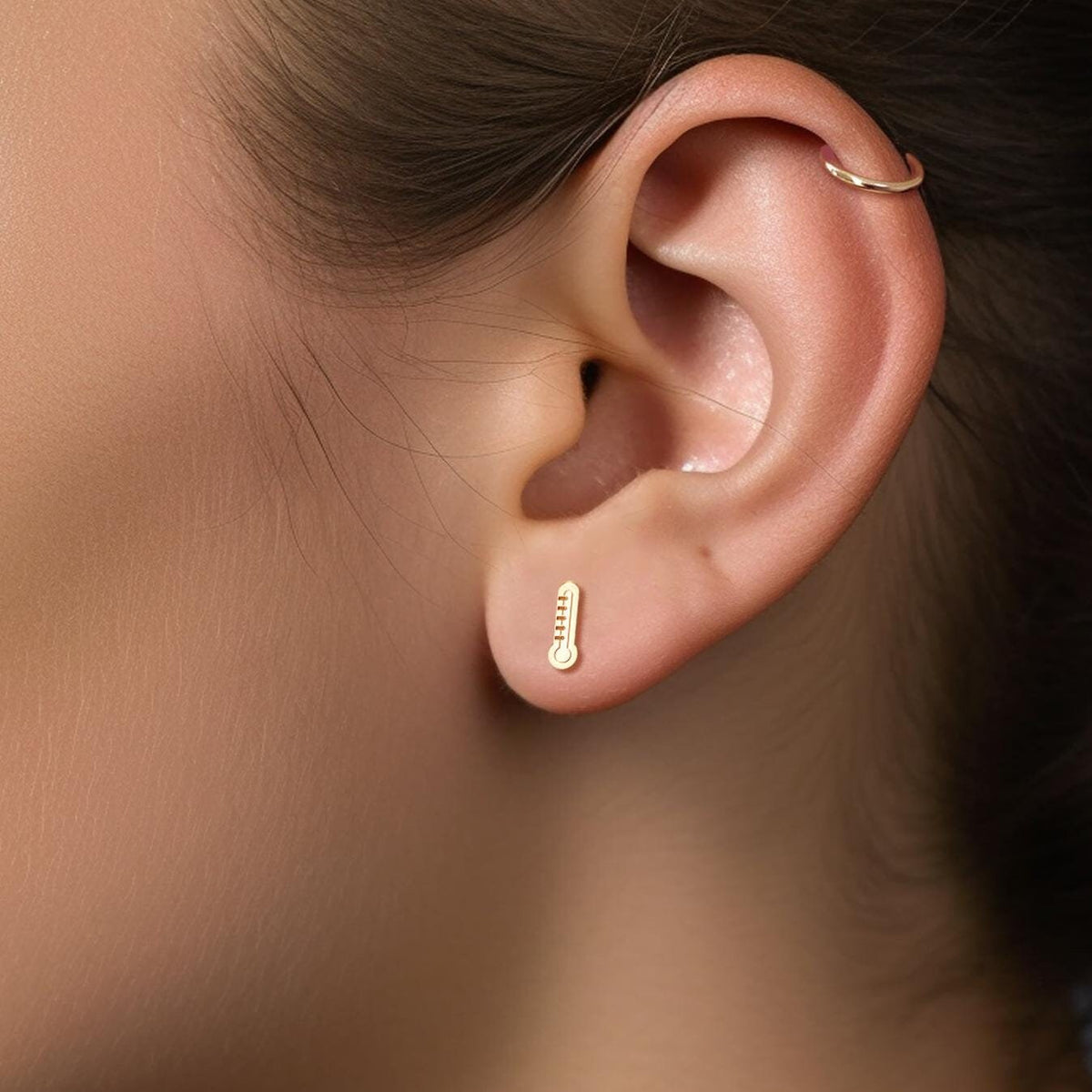 Thermometer Stud Earrings