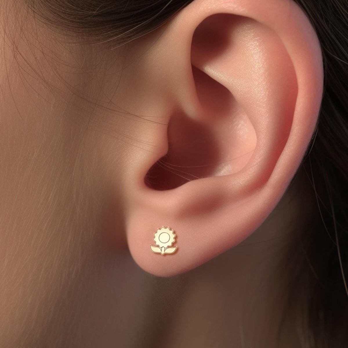 Sunflower Stud Earrings