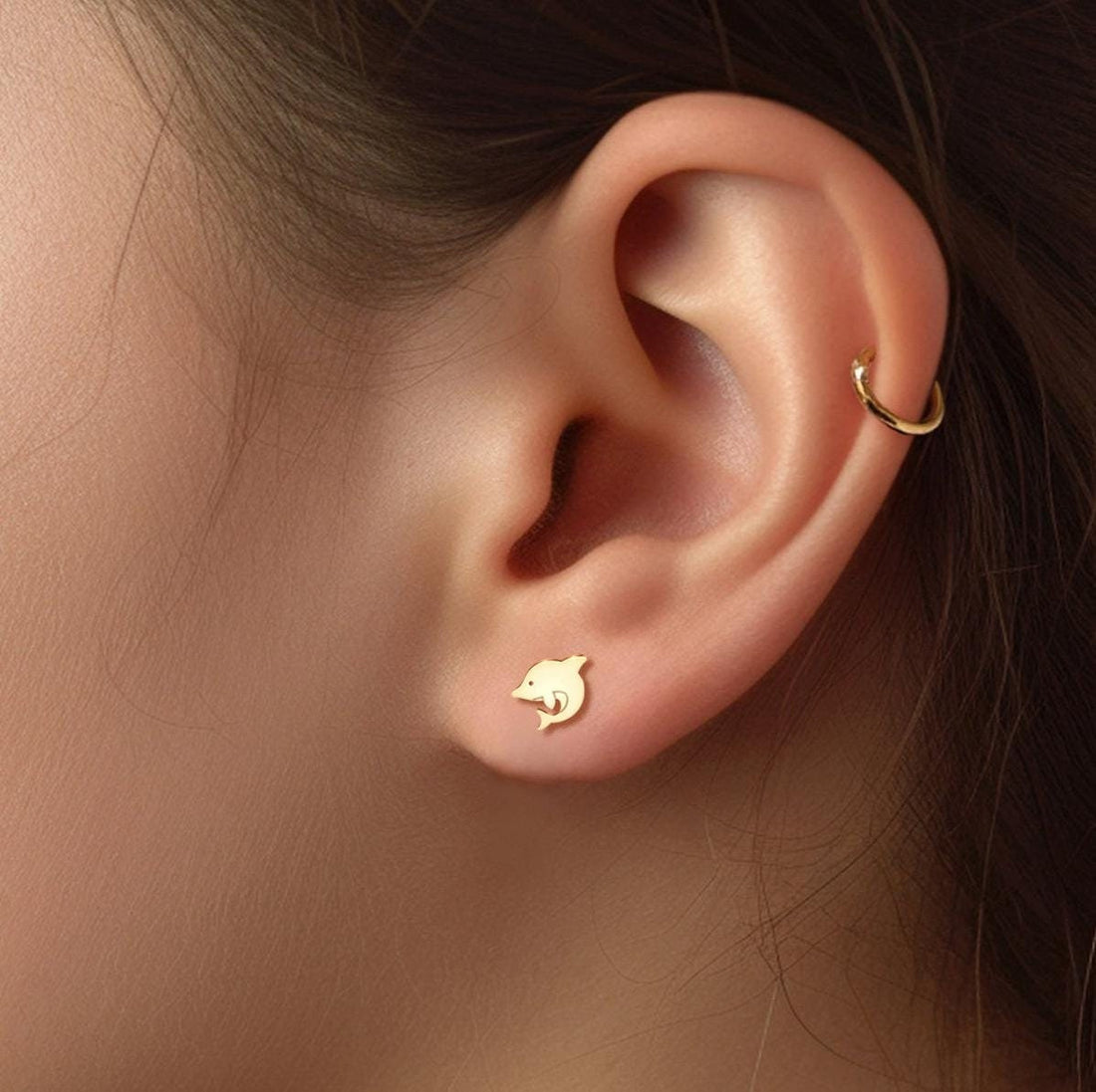 Dolphin Stud Earrings