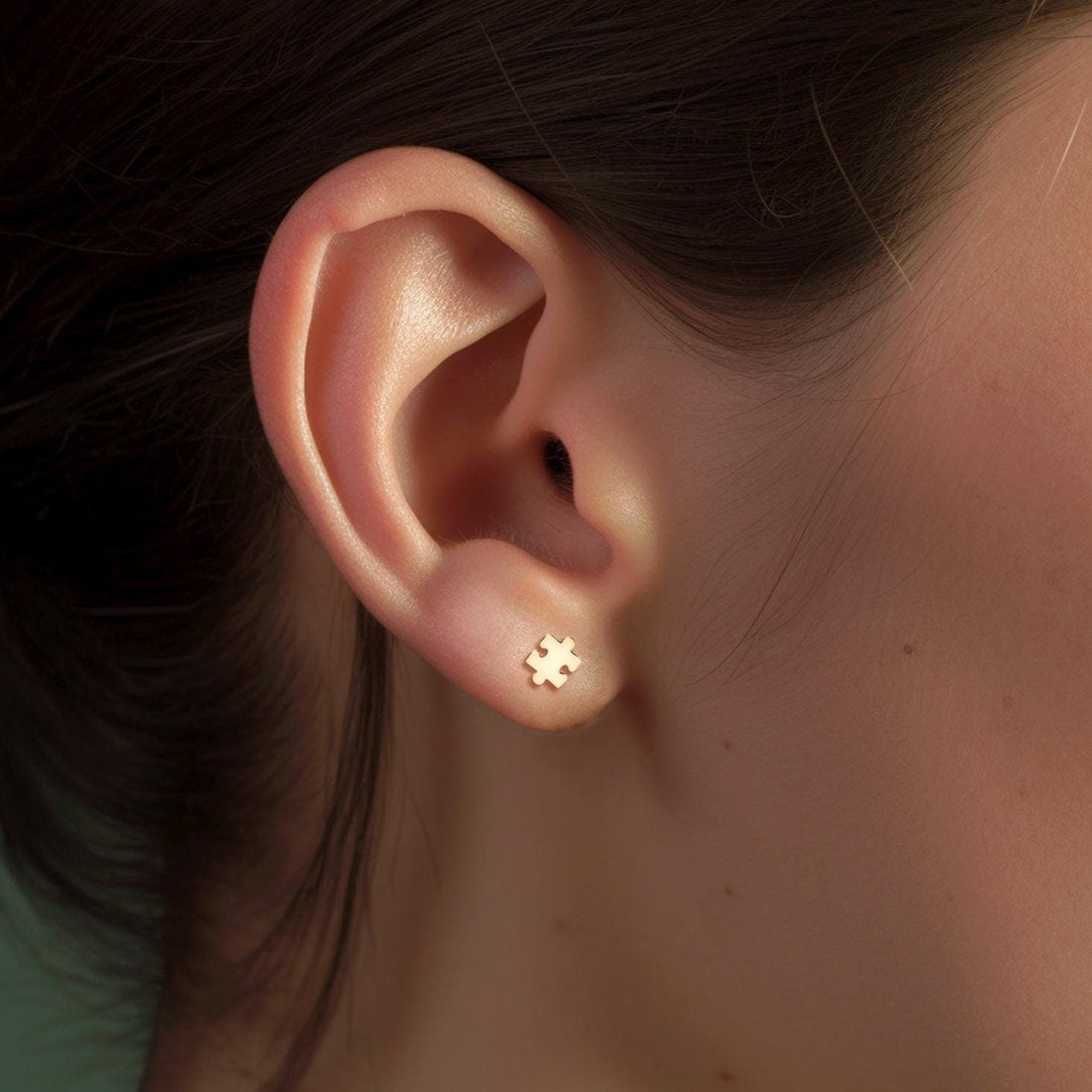 Puzzle Piece Earrings