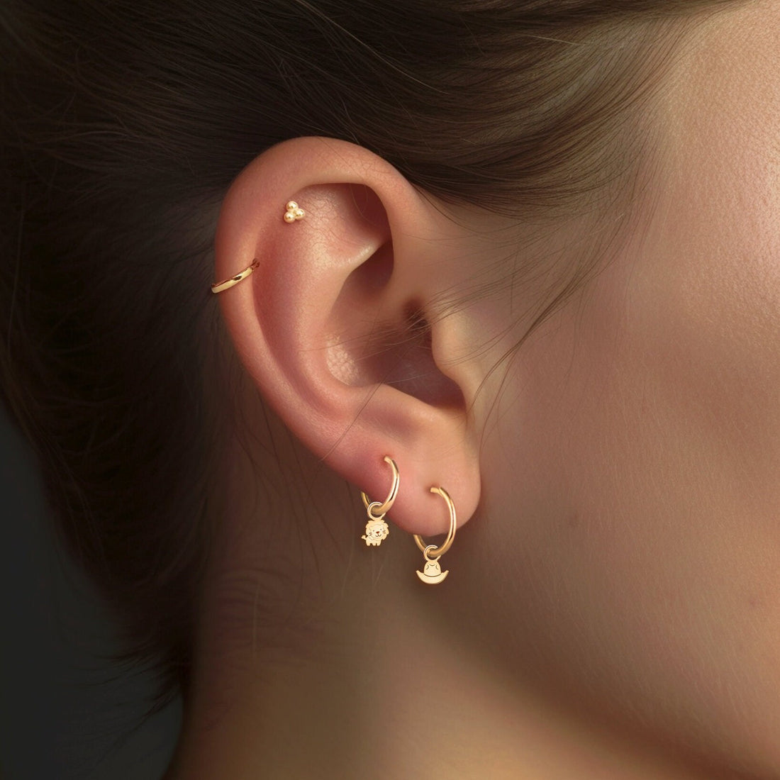 Cowboy Hat Drop Earrings