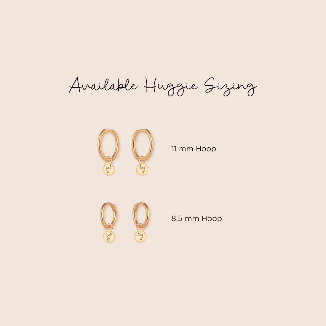 Firebird Charm Hoop Earrings
