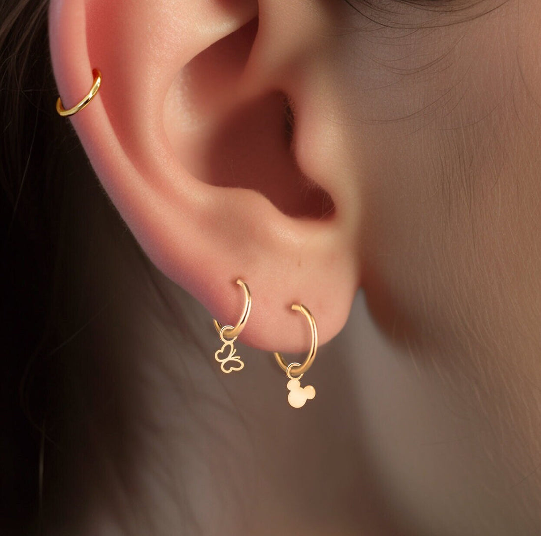 Mickey Mouse Huggie Earrings