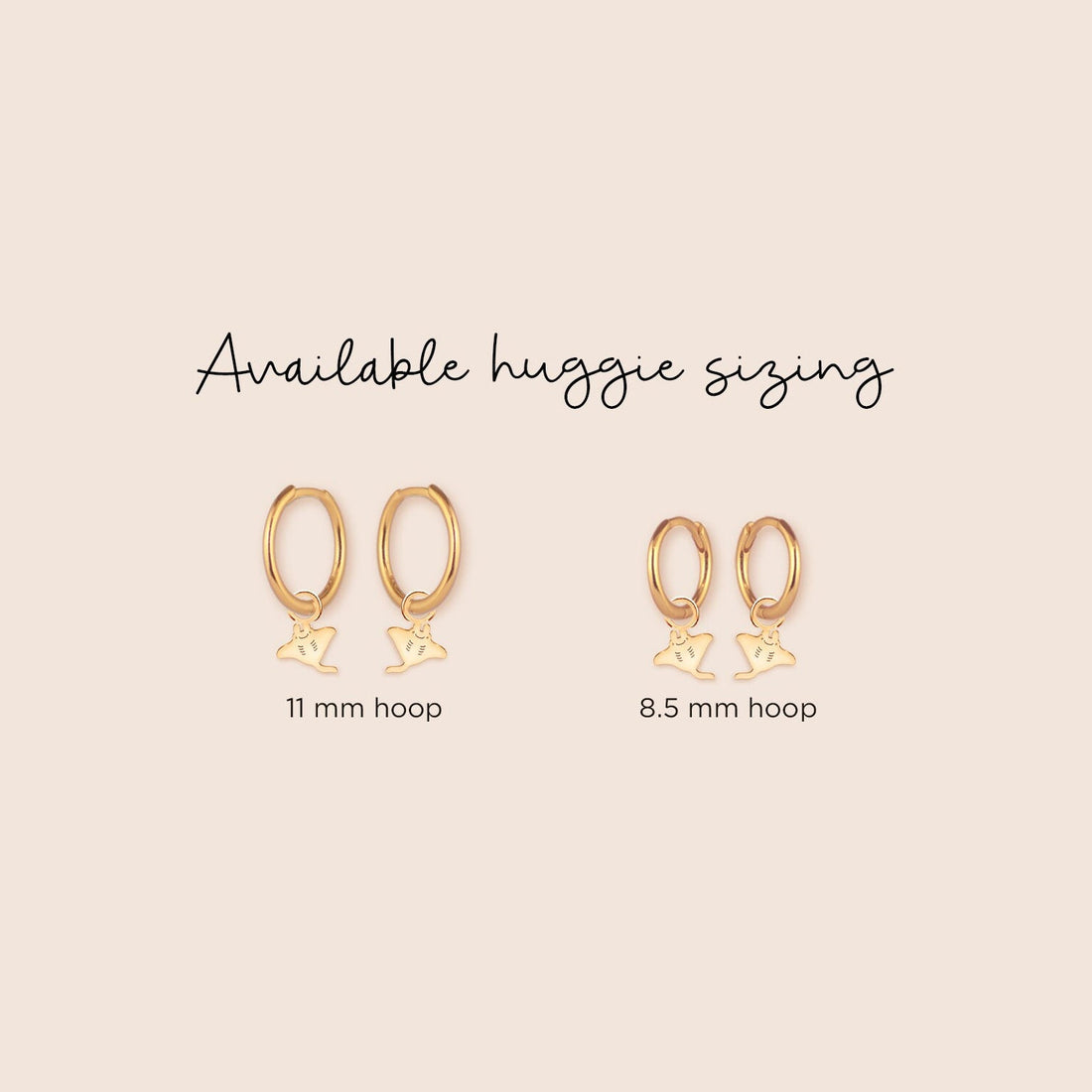Manta Ray Hoop Earrings