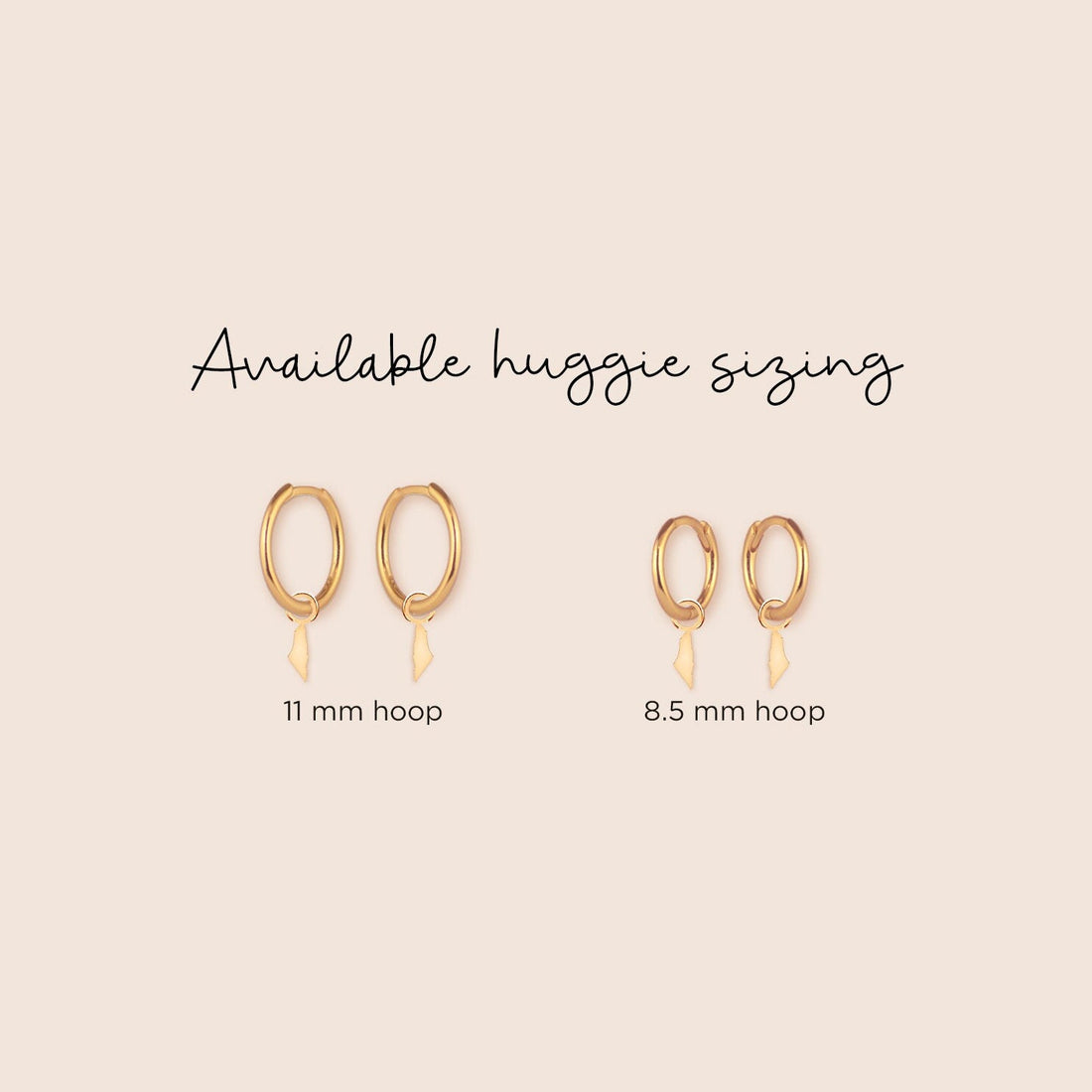 Map of Palestine Charm Huggie Hoops
