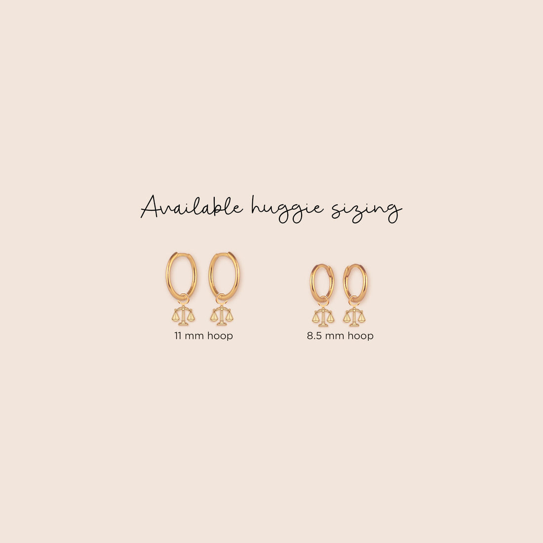 Handcrafted Charm Huggie Hoops