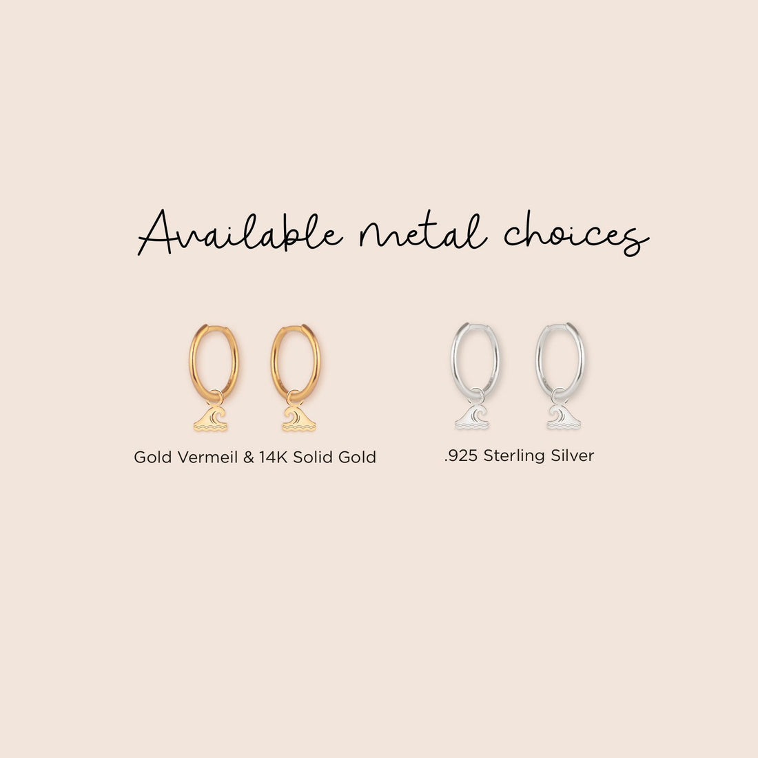 Handcrafted Charm Huggie Hoops