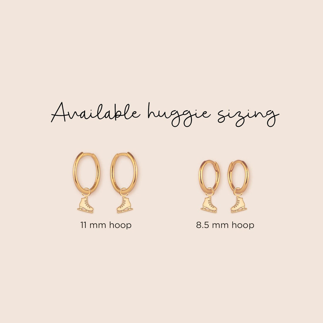 Handcrafted Charm Huggie Hoops