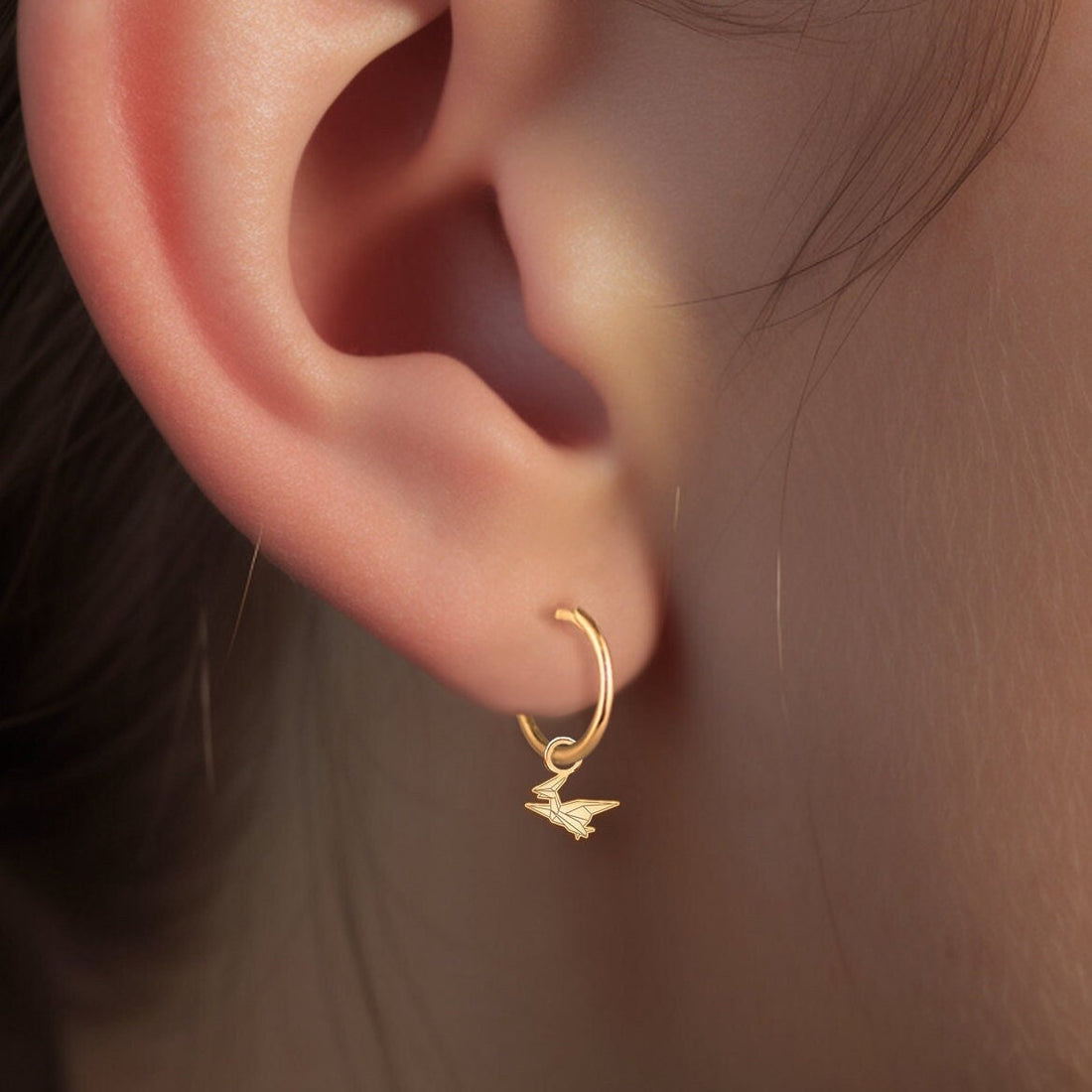 Origami Pterodactyl Charm