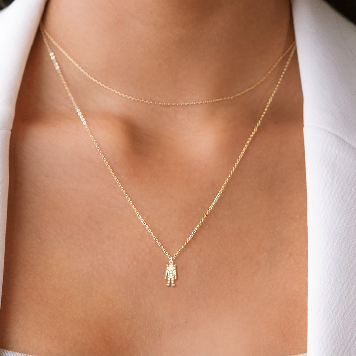 Astronaut Necklace Space