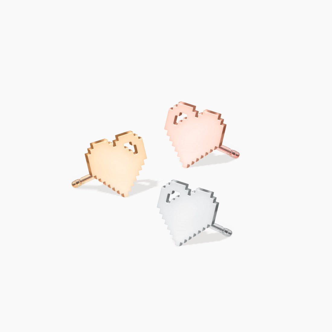 Pixel Heart Earrings