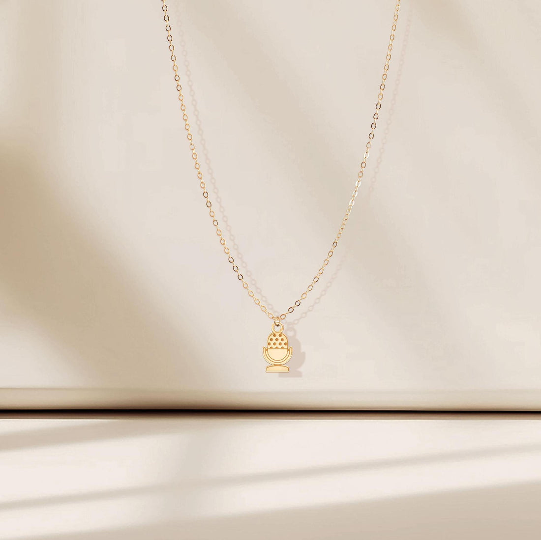 Microphone Charm Necklace