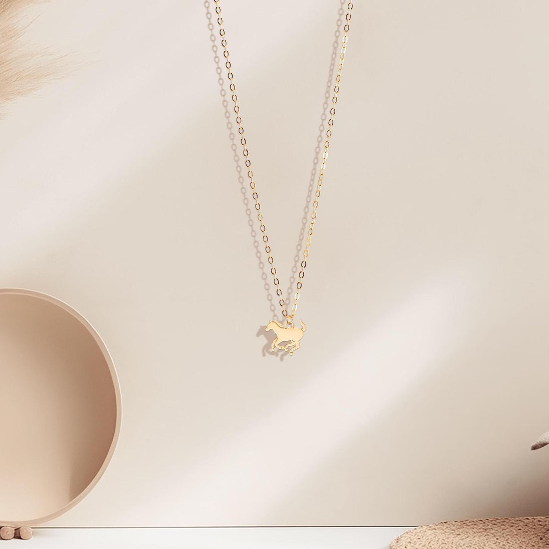 Running Horse Charm Necklace