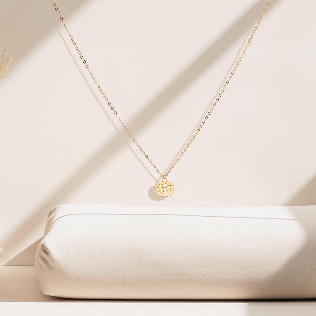 Donut Charm Pendant Necklace