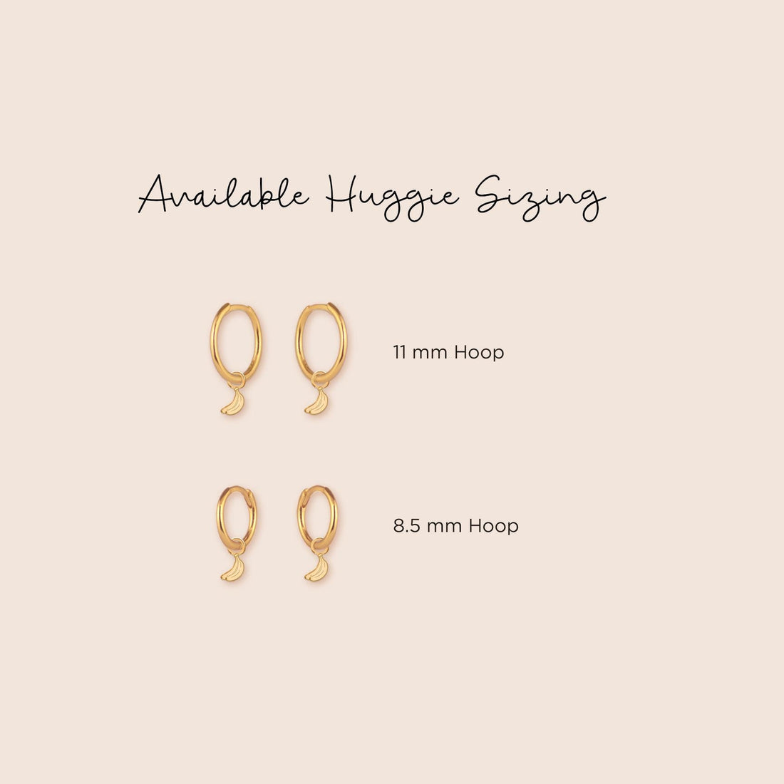Banana Charm Hoop Earrings