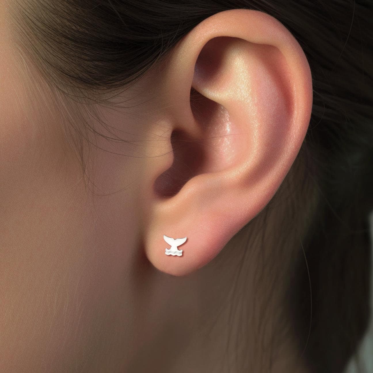Whale Tail Earrings