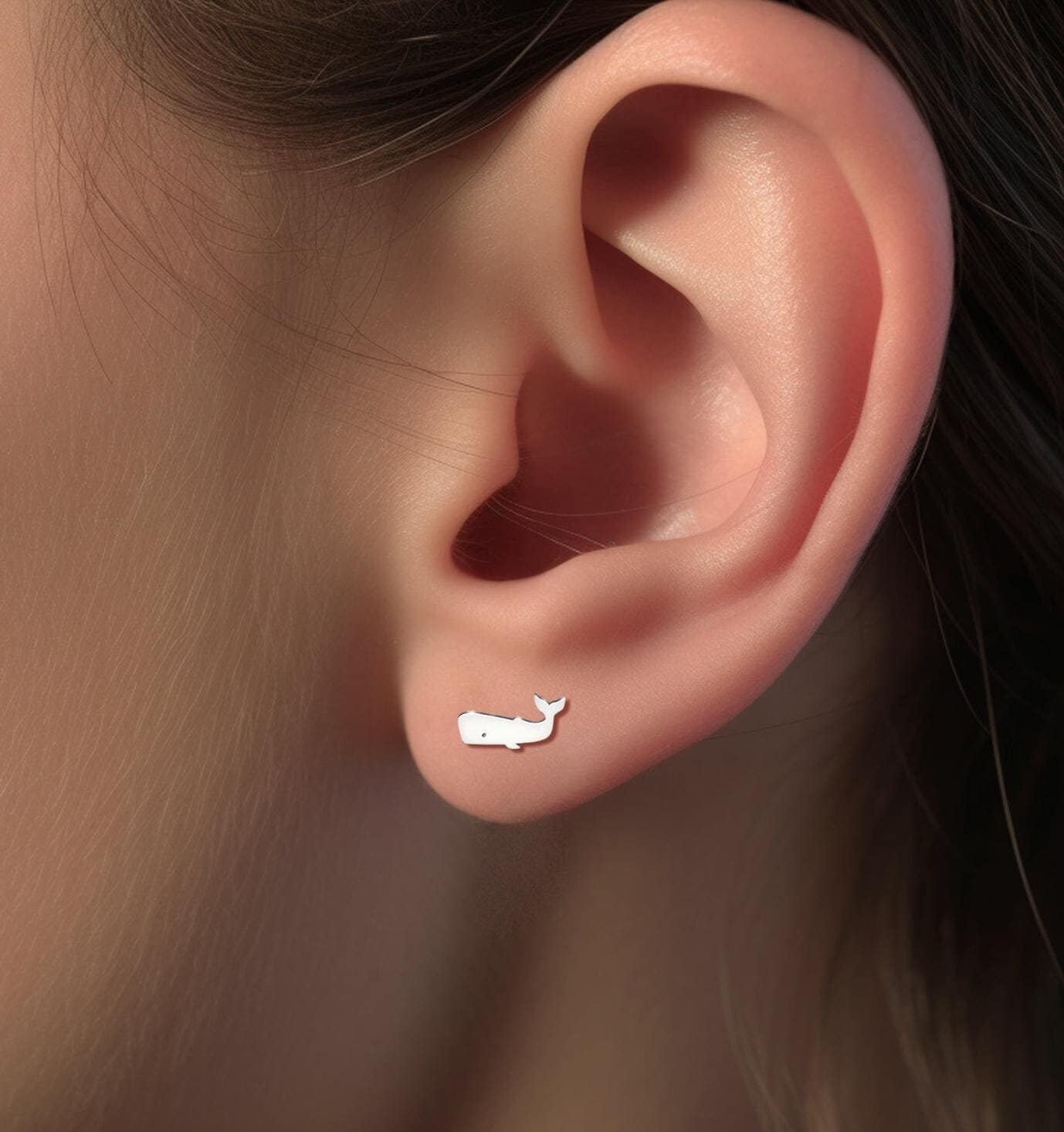 Whale Earrings