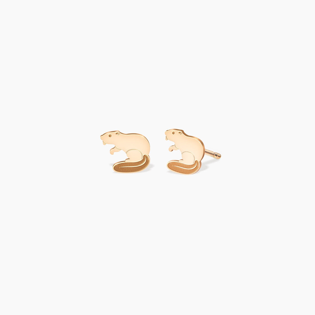 Beaver Stud Earrings