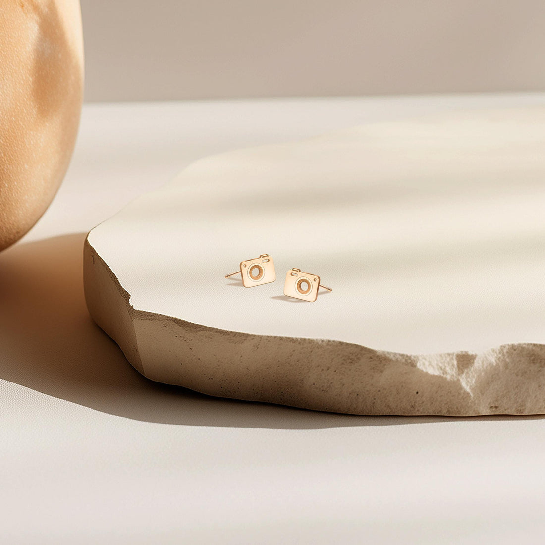 Camera Stud Earrings