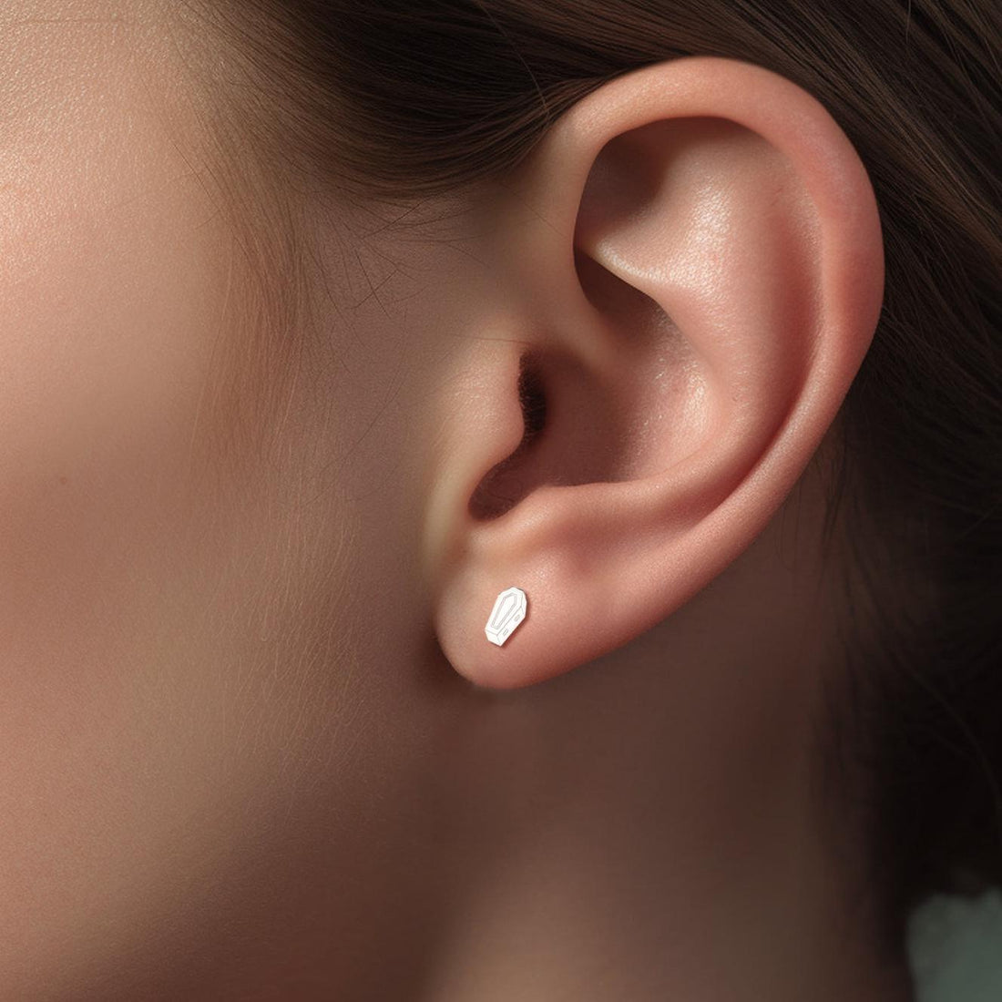 Coffin Stud Earrings