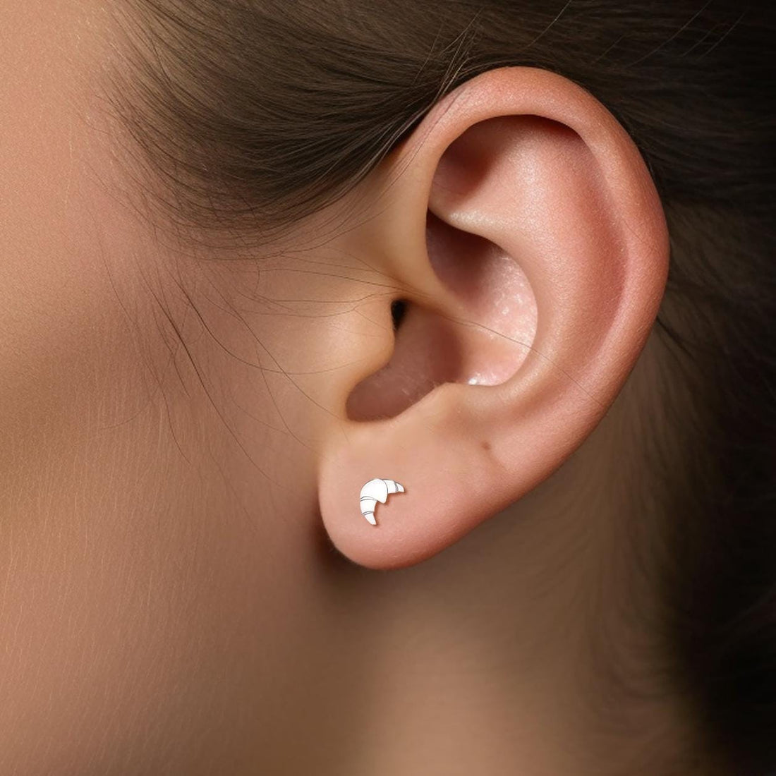 Croissant Stud Earrings