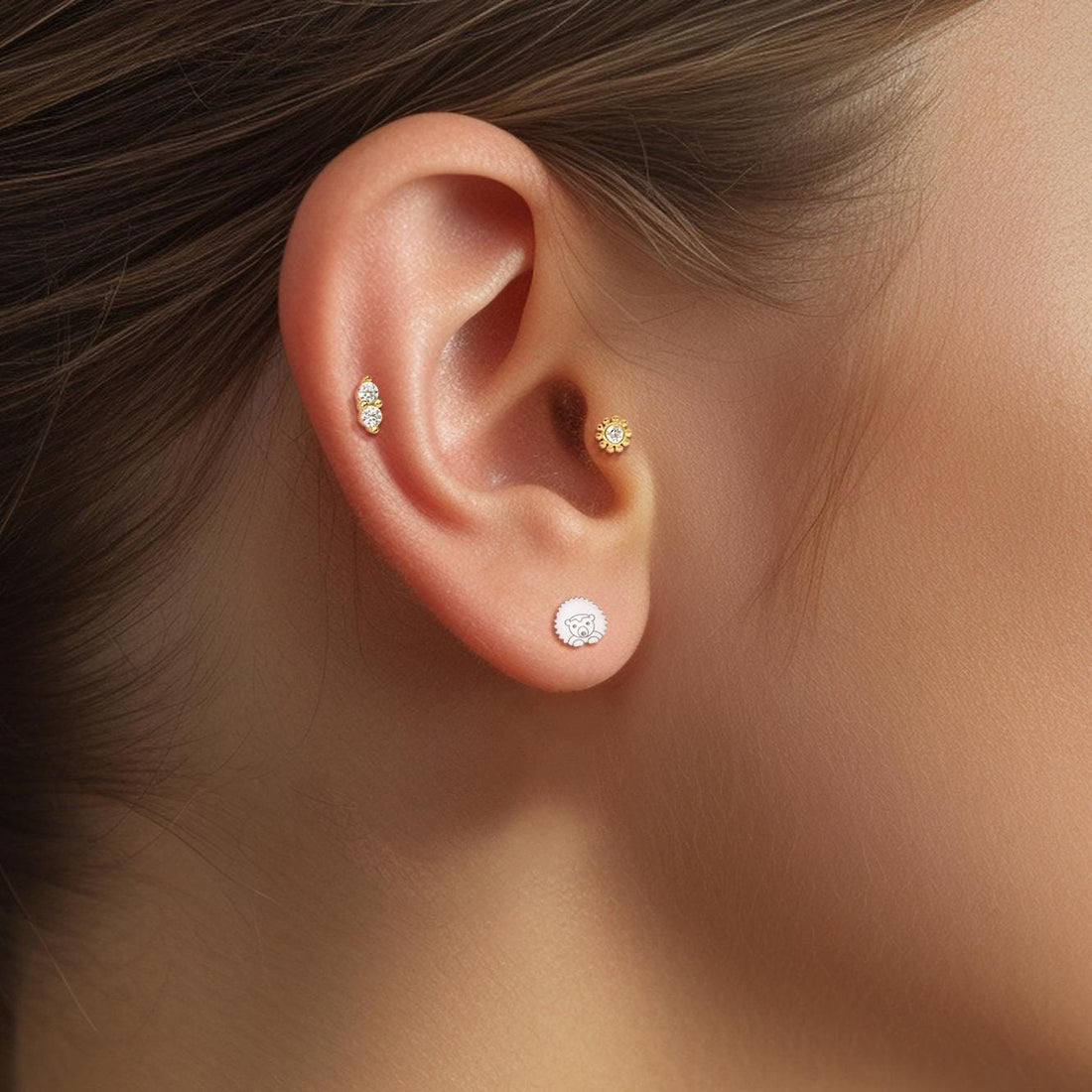 Hedgehog Earrings