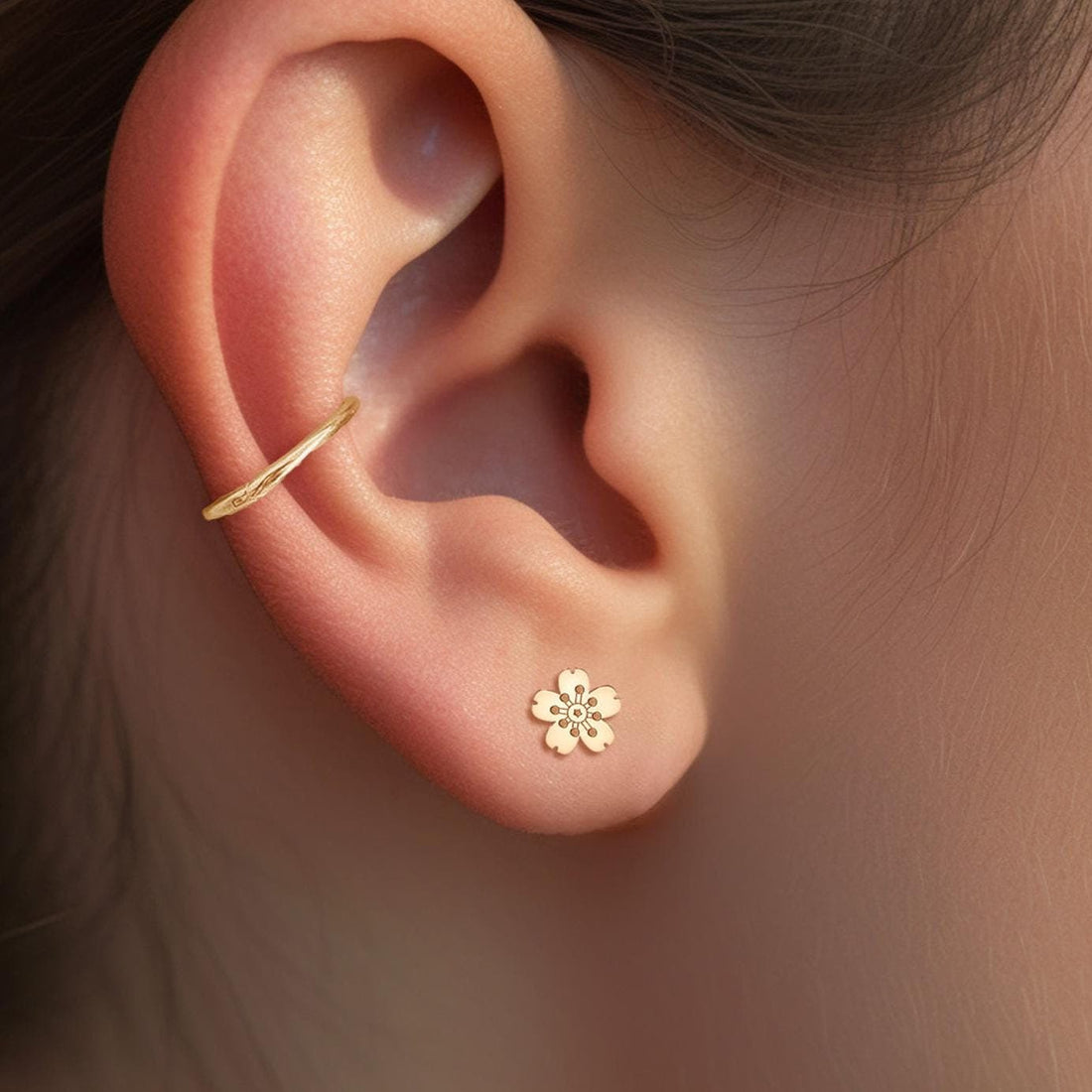 Cherry Blossom Stud Earrings
