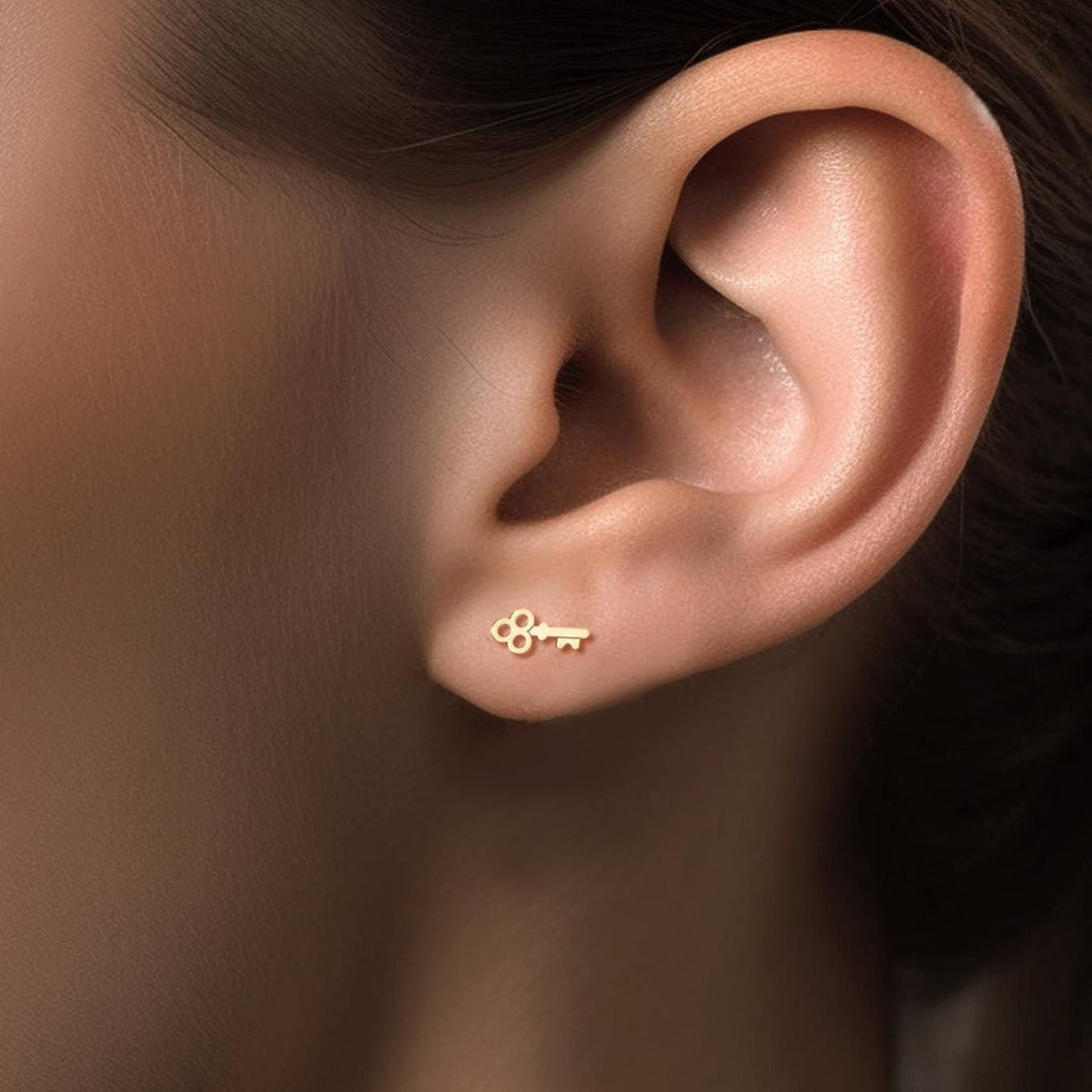 Skeleton Key Earrings