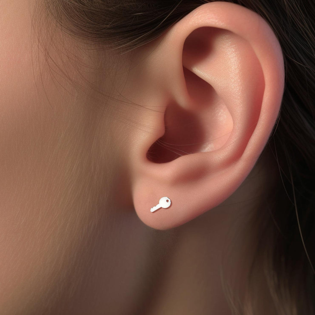 Key Stud Earrings