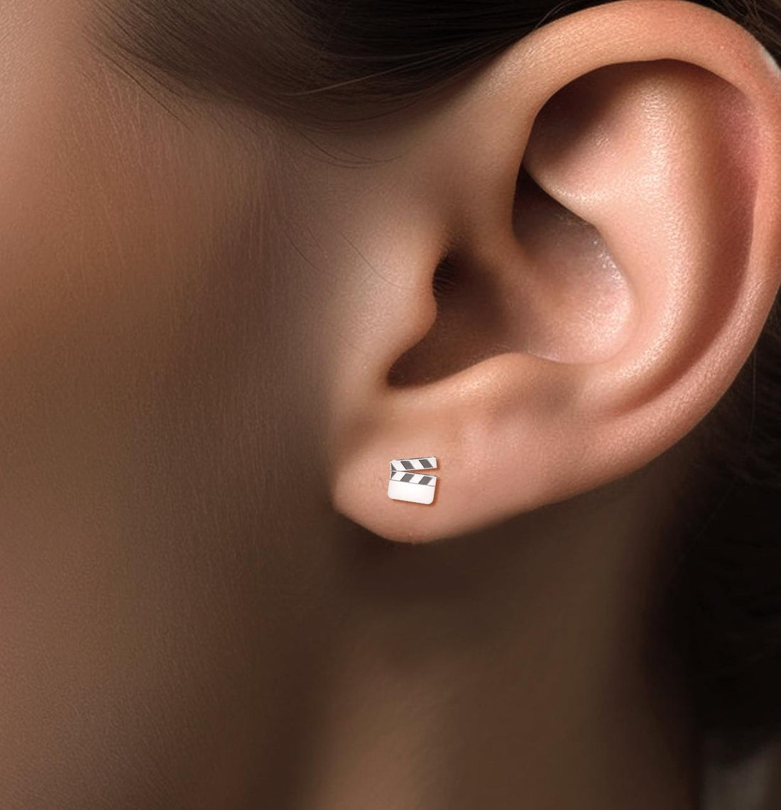 Movie Slate Stud Earrings