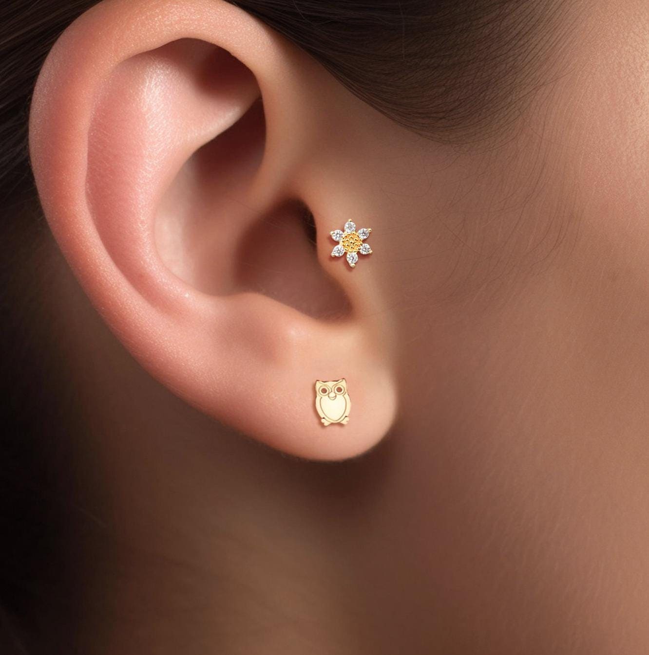 Owl Stud Earrings