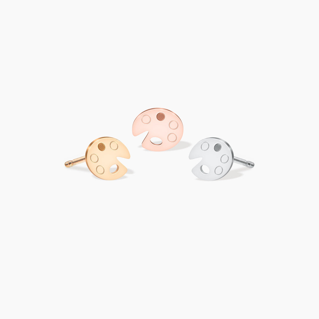 Artist Paint Palette Stud Earrings