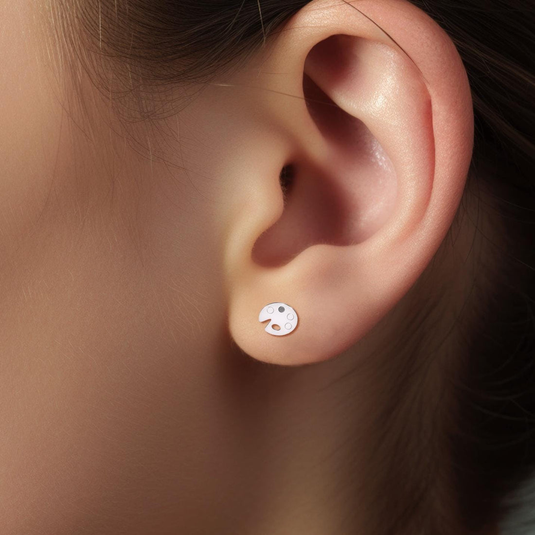 Artist Paint Palette Stud Earrings