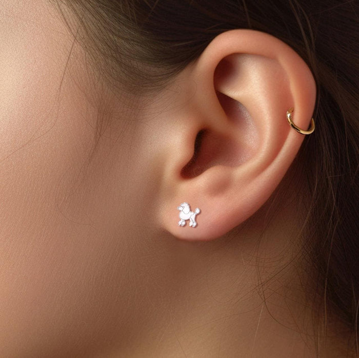 Poodle Earrings Handcrafted